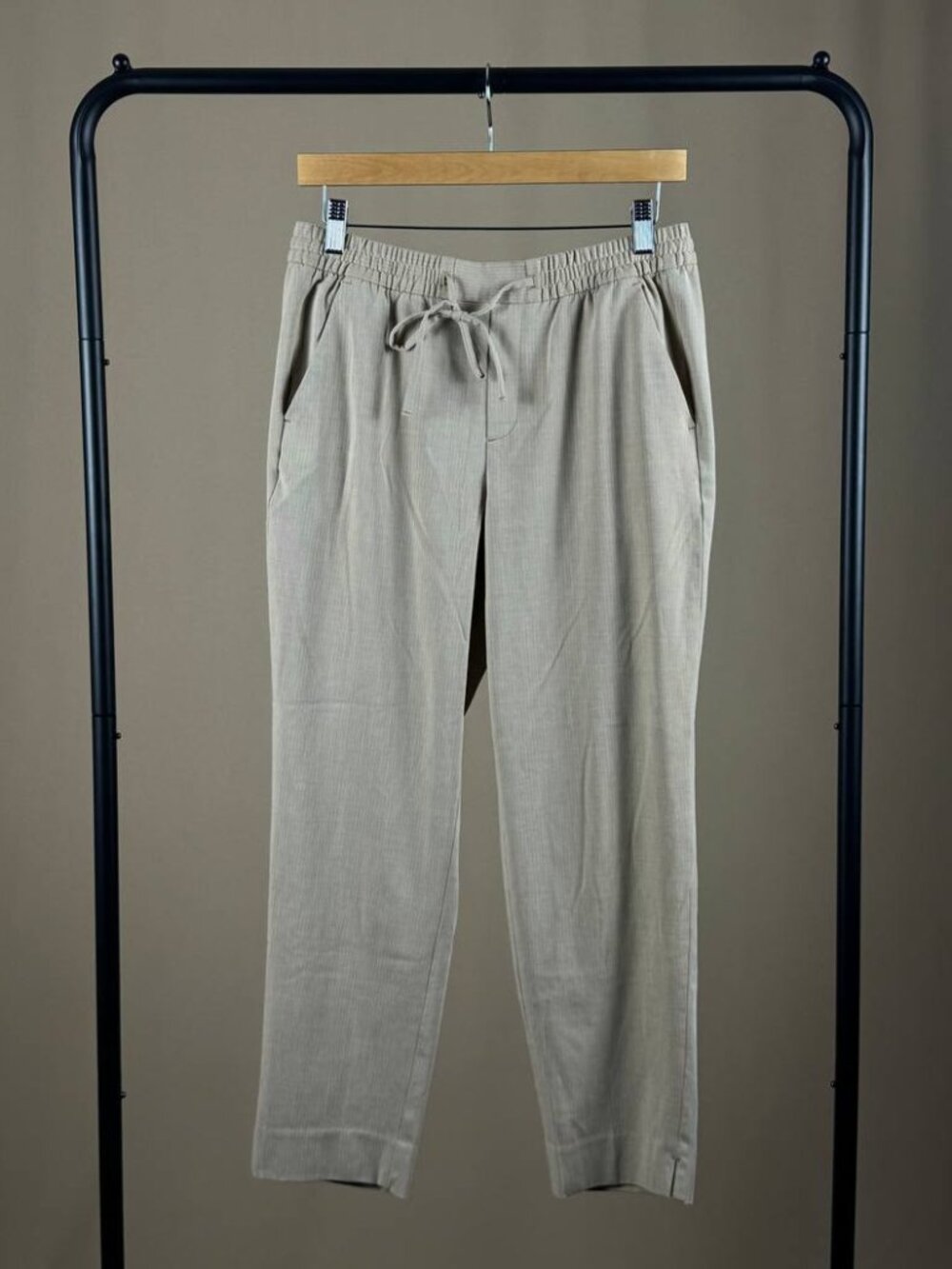 Banana Republic Hayden Pants Women’s Size 6 Beige Herringbone Stretch Ankle